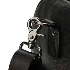 Endeavor Leather Carry-On Duffel Bag Weekender - Black/Brown - 16 inches