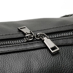 Endeavor Leather Carry-On Duffel Bag Weekender - Black/Brown - 16 inches