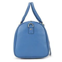 Endeavor Leather Carry-On Duffel Bag Weekender - Blue/Purple - 16 inches