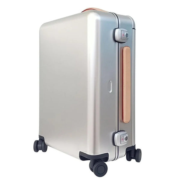 Upright UV Blocking Carry-On Spinner Case Travel Box, Silver, 20 inches