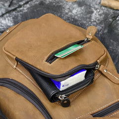 Trailblazer Leather Single Strap Pack Crossbody Bag Sling Bag - Brown