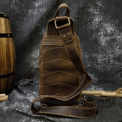 Timberline Leather Single Strap Pack Crossbody Bag Sling Bag - Brown