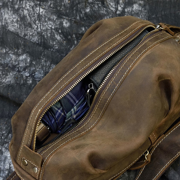 Timberline Leather Single Strap Pack Crossbody Bag Sling Bag - Brown