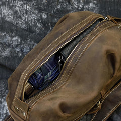 Timberline Leather Single Strap Pack Crossbody Bag Sling Bag - Brown