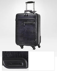 Tudor Upright Business Spinner Luggage, Blue/Brown/Dark Gray, 22 inches