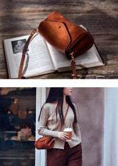 Florence Casual Leather Small Flap Crossbody Bag for Women - One Size