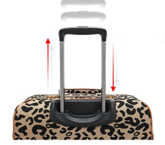 Apex Leopard Print Spinner Case Carry-On Travel Bag On Wheels, 20 inches