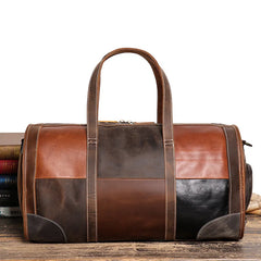 Sierra Patchwork Leather Duffel Cabin Ready Travel Bag - One Size