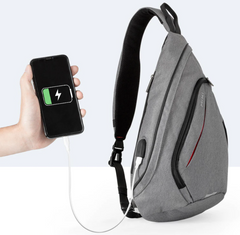 Urban Crossbody Bag Sling Bag with USB Charging Port 17/19/20 inches