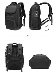 Business Backpack with Zipper Closure 15.6 inches Computer Carrying Pack