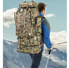 Tactical Mountain Expedition Backpack with Buckled Top Lid, Two Sizes