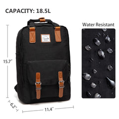 Work & School Backpack with Laptop Sleeve, Unisex, One Size, 15 inches