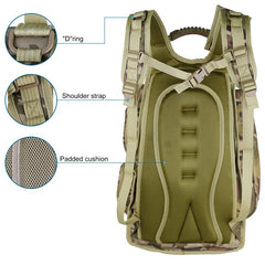 Waterproof Multifunction Tactical Pack Hydration Backpack, ACU/OCP, 40L