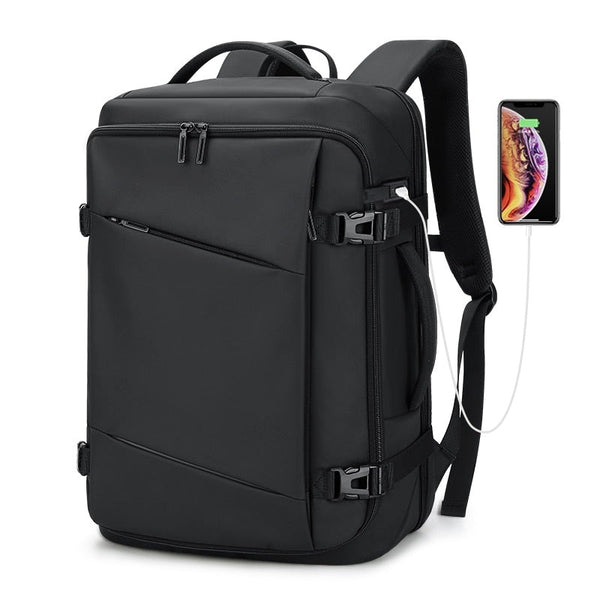 Waterproof Work and Travel Backpack Tech Backpack in Black, 17 inches