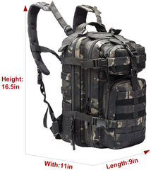 Waterproof Tactical Backpack Military Pack Assault Backpack, 30 Liters