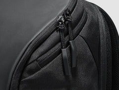 Multi Layered Travel Backpack in Black, Waterproof Oxford, 15 inches