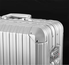 Aluminum Hard Side Spinner Case Trolley Bag On Wheels 18/20/24/29 inches