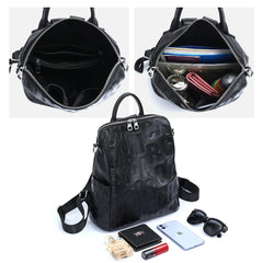 Designer Leather Backpack Shoulder Bag Commuter Backpack for Women