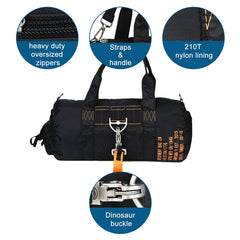 Maverick Tactical Duffel Bag Travel Bag Cabin Bag Parachute Bag in Black