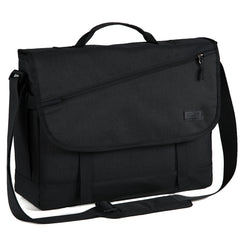 Laptop Carrying Bag Messenger Bag Shoulder Bag, Black/Gray, 15 inches