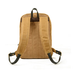 Regal Waxed Canvas Backpack, Army Green/Black/Gray/Navy/Khaki, One Size