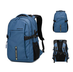 Large Cabin-Ready Laptop & Travel Backpack, 32 Liters, Black/Blue/Gray