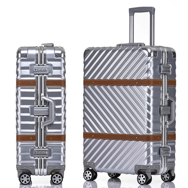 Sleek Aluminum Alloy Hard Shell Luggage Trolley Case 20/24/26/29 inche –  Orion Travelers