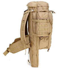 Tactical Hunting Backpack with Rifle Storage Sleeve, 1000D Nylon, 60L