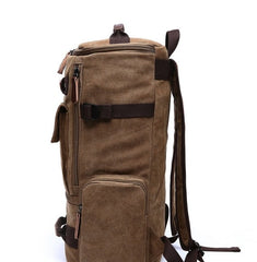 Vintage Canvas Transport Backpack Laptop Rucksack for Men, 17 inches