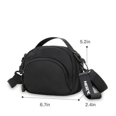 Men's Handbag Essentials Bag Mini Messenger Bag Crossbody Bag in Black