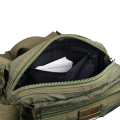 Men’s Waterproof Fanny Pack Waist Pack Belt Bag - Army Green/Black/Gray