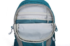 Waterproof Multipocketed Backpack for Hiking/School/Travel, Teal, 30L