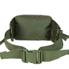 Men’s Waterproof Fanny Pack Waist Pack Belt Bag - Army Green/Black/Gray