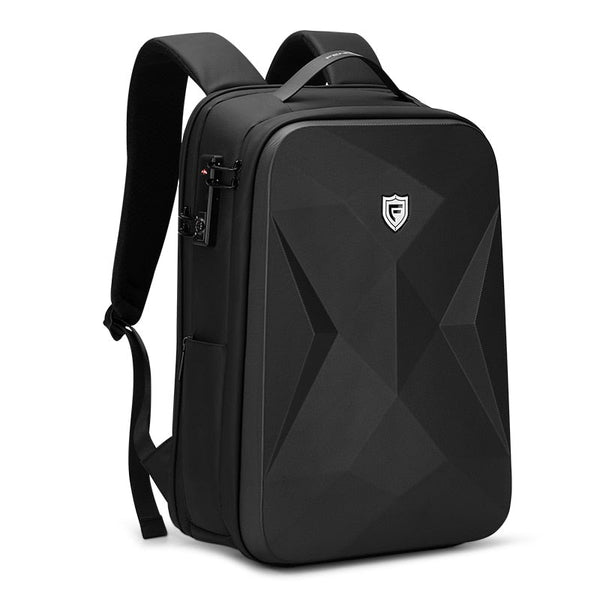 Waterproof Hard Side Backpack Anti-Theft Travel Backpack, 17.3-inches