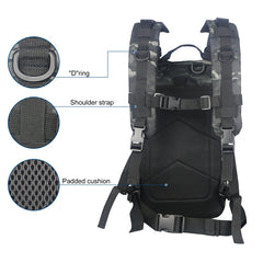 Waterproof Tactical Backpack Military Pack Assault Backpack, 30 Liters