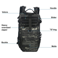 Waterproof Tactical Backpack Military Pack Assault Backpack, 30 Liters