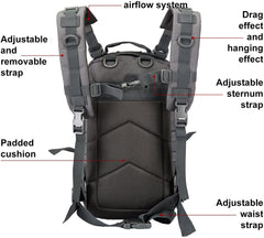 Waterproof Tactical Backpack Military Pack Assault Backpack, 30 Liters