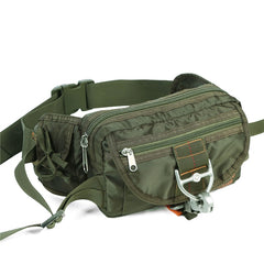 Men’s Waterproof Fanny Pack Waist Pack Belt Bag - Army Green/Black/Gray