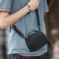 Men's Handbag Essentials Bag Mini Messenger Bag Crossbody Bag in Black