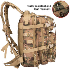 Waterproof Tactical Backpack Military Pack Assault Backpack, 30 Liters