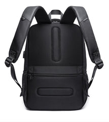 Waterproof Travel Backpack Laptop Carrying Pack, Black/Gray, 15 inches