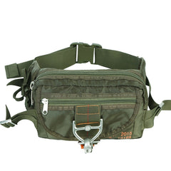 Men’s Waterproof Fanny Pack Waist Pack Belt Bag - Army Green/Black/Gray