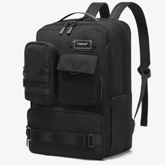 Double Layered Air Travel Backpack 17 inches Laptop Backpack in Black