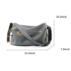 Multifunction City Crossbody Bag Messenger Bag Essentials Bag in Gray