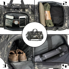 Patriot Oversized Duffel Bag Tactical Weekender Cabin Ready Travel Bag