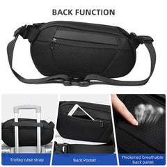 Fusion Multifunction Crossbody Tablet Bag Handbag Shoulder Bag in Black