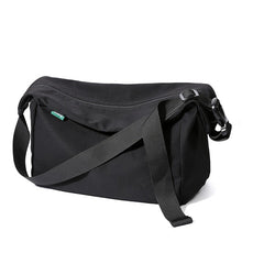 Soft Utility Bag Messenger Bag Casual Satchel Crossbody Bag, Black/White