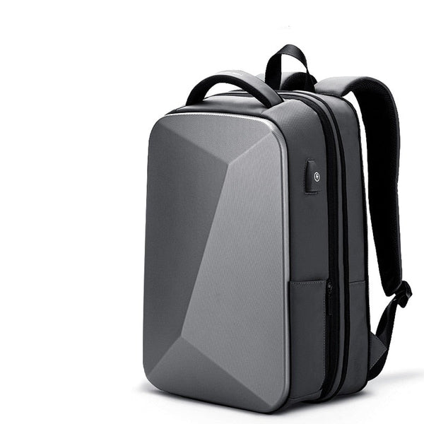 Waterproof Expandable Travel Backpack Hard Side Backpack, Black/Gray