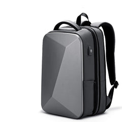 Waterproof Expandable Travel Backpack Hard Side Backpack, Black/Gray