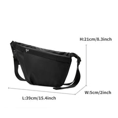 All Black Waterproof Essentials Bag Sling Bag Crossbody Bag Tablet Bag